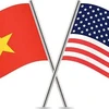 越南与美国国旗。图自越通社