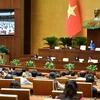 Des questions sont discutées dans la salle dans une atmosphère démocratique. Photo: VNA