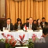 Le ministre Tan See Leng a pris la parole lors de la 18e Conférence ministérielle sur la connexion économique Vietnam-Singapour. Photo : VNA