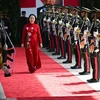 La vice-présidente du Vietnam, Vo Thi Anh Xuan, à la tête d’une délégation vietnamienne, a assisté à la cérémonie d'investiture du président indonésien pour le mandat 2024-2029, Prabowo Subianto. Photo : VNA