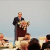 El exsecretario general del Partido Comunista de Vietnam, Nong Duc Manh, habla en el evento. (Foto: VNA)