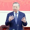 El secretario general del Partido Comunista de Vietnam, To Lam, habla en la reunión. (Foto: VNA)