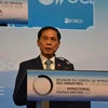 Le ministre vietnamien des Affaires étrangères Bui Thanh Son à la réunion du Conseil de l'OCDE 2024. Photo : VNA