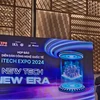 Lors du premier forum technologique international iTech Expo au Vietnam, à Hô Chi Minh-Ville. Photo :CVN/VNA