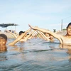 Élèves dans une classe de natation de M. Tuoc. Photo : NDEL/CVN