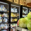 Des fruits vietnamiens dans un supermarché en France. Photo : VNA