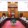 Le Premier ministre Pham Minh Chinh a présidé la première réunion pour le lancement du Comité directeur pour résumer 20 ans de mise en œuvre du modèle organisationnel du gouvernement. Photo : VNA
