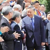 Le secrétaire général du Parti et président To Lam a rencontré le 22 août à Hanoï une délégation de l'Association des PME du Vietnam. Photo : VNA