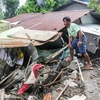 Une maison dans la province de Batangas, aux Philippines, est endommagée par un typhon en octobre 2024. Photo : Xinhua/VNA