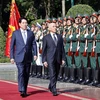 Official welcome ceremony for Cambodian King