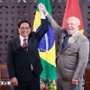 Prime Minister Pham Minh Chinh meets with Brazilian President Luiz Inácio Lula da Silva on May 21, 2023 (Photo: VNA)