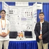 Nguyen Le Quoc Bao and Le Tuan Hy and their project "Integration of Deep Learning into Automatic Volumetric Cardiovascular Dissection and Reconstruction in Simulated 3D Space for Medical Practice" (Photo: VNA)