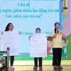 Children in difficult circumstances participate in a forum to listen to children's voices with the theme "Preventing and minimising child labour" (Photo: VNA)