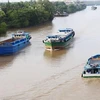 Vessels travelling on Cho Gao canal, Tien Giang province. (Photo: VNA)