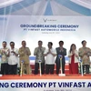 At the Ground-breaking ceremony of VinFast's new EV assembly plant in Subang. (Photo: VNA)