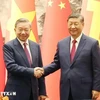 Party General Secretary and President To Lam (L) and his Chinese counterpart Xi Jinping. (Photo: VNA)