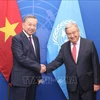 Party General Secretary and President To Lam (L) meets UN Secretary-General António Guterres (Photo: VNA)