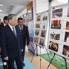 Party General Secretary and State President To Lam visits Inter-Level School No.14 named after President Ho Chi Minh in Mongolia. (Photo: VNA)