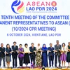 Delegates attend the 10th meeting of the Committee of Permanent Representatives to ASEAN. (Photo: VNA)