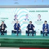 Experts talk about energy transition cooperation at the Green Economy Forum and Exhibition 2024. (Photo: VNA)