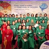 Members of the forum of overseas Vietnamese women in Europe participating in the Global Summit of Women (Photo: VNA)