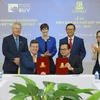 At signing ceremony of the Memorandum of Understanding (MOU) between the British University Vietnam (BUV) and the Centre for Foreign Affairs and Languages Training (CEFALT) of Vietnam’s Ministry of Foreign Affairs. 