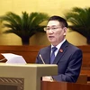 Minister of Finance Ho Duc Phoc speaks at the event (Photo: VNA)
