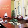 Member of the Politburo and President To Lam speaks at the 5th session of the Council of National Defence and Security in Hanoi on July 18. (Photo: VNA)