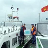 At the joint patrol between the coast guard forces of Vietnam and China (Photo: VNA)