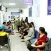 Patients waiting for medical consultations at Dong Da General Hospital in Hanoi. (Photo: VNA)