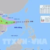 The projected path of the tropical depression (Photo: VNA)