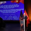 General Secretary of the Communist Party of Vietnam Central Committee and President of Vietnam To Lam speaks at the ceremony. (Photo: VNA)