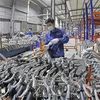 Bicycle production at Thong Nhat corporation (Photo: VNA).