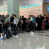 Czech tourists at Phu Quoc International Airport (Photo: VNA)