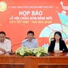 At the press conference announcing the festival in Thu Duc city on October 31. (Photo: ttbc-hcm.gov.vn) 