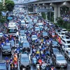 Traffic congestion on Nguyen Trai street, Hanoi's Thanh Xuan district. (Photo: VNA)