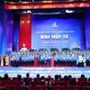 The 9th Central Committee of the Vietnam Youth Federation makes its debut at the congress. (Photo: VNA)