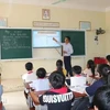 En un aula en la provincia de Nghe An (Foto: VNA)