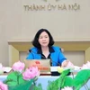 La secretaria del Comité partidista de Hanoi, Bui Thi Minh Hoai. (Foto: VNA)