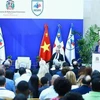 El primer ministro Pham Minh Chinh pronuncia un discurso político en el Instituto de Educación Superior en Formación Diplomática y Consular (Foto: VNA)