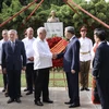 Party General Secretary and President To Lam, head of the Communist Party of Cuba Central Committee’s Department of International Relations Emilio Lozada Garcia and delegates at the event (Photo: VNA)