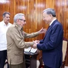 Top leader meets with Cuban revolutionary leader