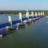 The Cai Lon – Cai Be sluice in Kiên Giang Province, the largest of its kind in the Mekong Delta to provide irrigation for agriculture. (Photo: VNA)