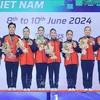 Le Vietnam en tête du classement à la 9e édition des Championnats d’Asie de gymnastique aérobic. Photo: VNA