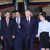 Le président russe Vladimir Poutine à l'aéroport international de Nôi Bai, à Hanoï en juin 2024. Photo: VNA