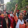 Manifestation contre le gouvernement dans la capitale Dacca, au Bangladesh, le 4 août. Photo: Getty Images/VNA