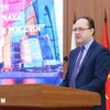 Russian Ambassador to Vietnam G.S. Bezdetko speaks at the conference. (Photo: VNA)