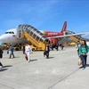 At Lien Khuong airport (Photo: VNA)