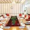 Party General Secretary Nguyen Phu Trong chairs meeting of key leaders. (Photo: VNA)