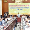 The State Bank of Vietnam organises a sector-wide online conference on promoting bank credit growth for the year on June 19. (Photo courtesy of SBV)